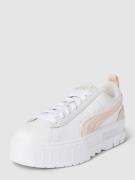 Puma Sneaker aus Leder mit Kontrastbesatz Modell 'Mayze' in Offwhite, ...