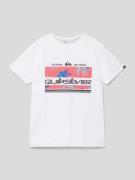 Quiksilver T-Shirt mit Label-Motiv-Print Modell 'TROPICAL RAINBOW' in ...