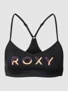 Roxy Bralette mit Label-Print Modell 'ACTIVE' in Black, Größe XS