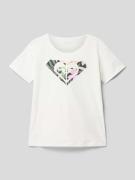 Roxy T-Shirt mit Motiv-Print Modell 'DAY AND NIGHT' in Offwhite, Größe...