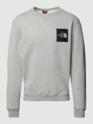 The North Face Sweatshirt mit Label-Print Modell 'FINE' in Hellgrau, G...