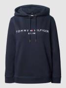 Tommy Hilfiger Hoodie mit Label-Stitching in Dunkelblau, Größe XS