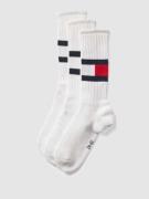 Tommy Hilfiger Socken mit Logo-Stitching im 3er-Pack in Weiss, Größe 3...