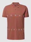 Tommy Hilfiger Regular Fit Poloshirt mit Label-Stitching in Altrosa, G...