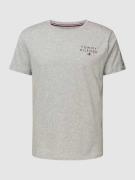 Tommy Hilfiger T-Shirt mit Logo-Stitching in Hellgrau Melange, Größe S