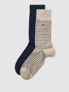 Tommy Hilfiger Socken mit Label-Detail im 2er-Pack in Ecru Melange, Gr...