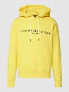Tommy Hilfiger Hoodie mit Label-Stitching in Gelb, Größe S