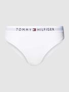 TOMMY HILFIGER Slip mit elastischem Logo-Bund in Weiss, Größe XS
