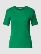 Tommy Hilfiger T-Shirt mit Label-Stitching in Gruen, Größe M