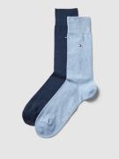 Tommy Hilfiger Socken mit Logo-Print im 2er-Pack in Bleu, Größe 39/42