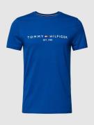 Tommy Hilfiger T-Shirt mit Label-Stitching in Royal, Größe M