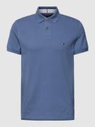 Tommy Hilfiger Poloshirt in unifarbenem Design in Jeansblau, Größe S