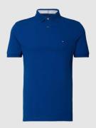 Tommy Hilfiger Poloshirt mit Label-Stitching in Royal, Größe S