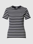 Tommy Hilfiger T-Shirt mit Label-Stitching in Marine, Größe S