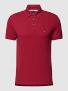 Tommy Hilfiger Slim Fit Poloshirt Modell '1985' in Kirsche, Größe XL