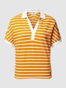 Tommy Hilfiger T-Shirt mit Streifenmuster in Orange, Größe S