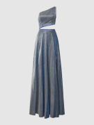 Unique Abendkleid mit Cut Out in Blau, Größe 38