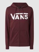 Vans Sweatjacke mit Kapuze in Bordeaux, Größe S