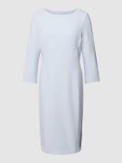 Windsor Knielanges Kleid mit Rundhalsausschnitt in Hellblau, Größe 34