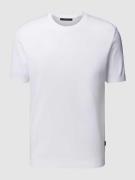 Windsor T-Shirt im unifarbenen Design Modell 'Floro' in Weiss, Größe L