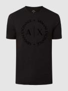 ARMANI EXCHANGE Regular Fit T-Shirt mit Logo in Black, Größe S