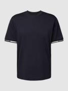 ARMANI EXCHANGE T-Shirt mit Label-Details in Dunkelblau, Größe M