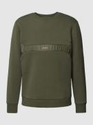 BOSS Green Sweatshirt mit Label-Print Modell 'Salbon' in Oliv, Größe X...