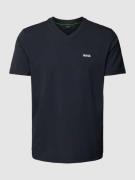 BOSS Green T-Shirt mit V-Ausschnitt in Marine, Größe S