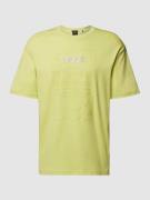 BOSS Green T-Shirt mit Label-Print Modell 'Talboa' in Pastellgelb, Grö...