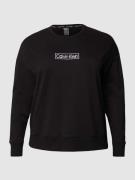 Calvin Klein Underwear Sweatshirt mit Label-Stitching in Black, Größe ...
