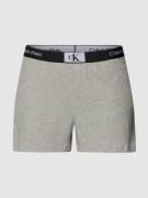 Calvin Klein Underwear Shorts mit Label-Details in Hellgrau Melange, G...
