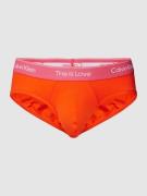 Calvin Klein Underwear Slip mit elastischem Logo-Bund in Hellrot, Größ...