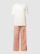 Calvin Klein Underwear Pyjama mit Label-Stitching in Taupe, Größe XS