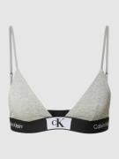 Calvin Klein Underwear Bralette mit elastischem Logo-Bund in Hellgrau ...