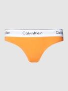 Calvin Klein Underwear String mit elastischem Logo-Bund in Orange, Grö...