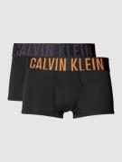 Calvin Klein Underwear Trunks mit elastischem Label-Bund im 2er-Pack i...