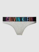 Calvin Klein Underwear String in melierter  Optik in Hellgrau, Größe X...