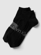 CK Calvin Klein Sneakersocken mit Label-Print im 2er-Pack Modell 'RIBB...