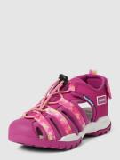 Geox Sandalen mit Label-Patch Modell 'BOREALIS' in Pink, Größe 30