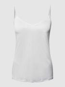 Hanro Top aus Satin Modell Satin Deluxe in Offwhite, Größe L