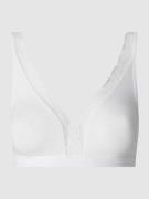 Hanro Bralette mit Stretch-Anteil Modell 'Cotton Lace' in Weiss, Größe...