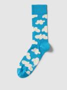 Happy Socks Socken mit Allover-Print Modell 'Cloudy' in Blau, Größe 41...
