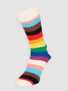 Happy Socks Socken mit Kontraststreifen Modell 'Pride Stripe' in Offwh...