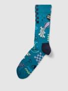 Happy Socks Socken mit Allover-Muster Modell 'Aquarius' in Tuerkis, Gr...