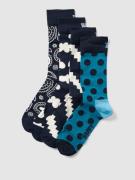 Happy Socks Socken mit Allover-Print Modell 'Moody Blues' im 4er-Pack ...