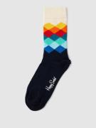 Happy Socks Socken mit Allover-Muster Modell 'FADED DIAMOND' in Marine...