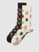Happy Socks Socken mit Allover-Motiv-Print im 2er-Pack in Black, Größe...