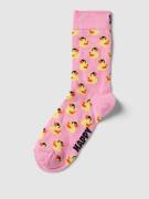 Happy Socks Socken im Allover-Look Modell 'Rubber Duck' in Rosa, Größe...