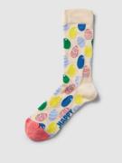 Happy Socks Socken mit Label-Print Modell 'Eggs' in Offwhite, Größe 36...