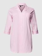 Lauren Ralph Lauren Nachthemd mit Allover-Muster in Rosa, Größe XXL